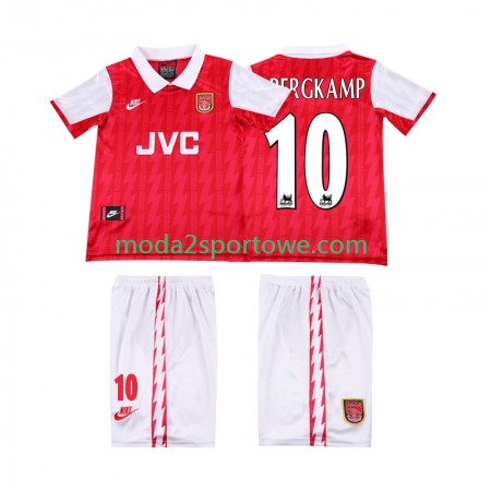 Koszulka Arsenal BERGKAMP 10 Retro Dziecięcy Domowe Stroje Piłkarskie 1994 1996 Krótki Rękaw